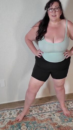 Friend's Busty BBW Stepmom Is Your Workout Buddy