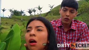 Slutty Babe Takes Worker's Cock in Her Ass While Stepdad and Boyfriend Chat Business