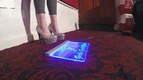 Sophie Stomping A Led Picture CLOSE UP