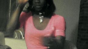 Beautiful ebony webcam tranny