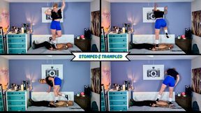 Do You Like My Converse? - Goddess Rapture Punishes Her Slave with Full Weight Trampling, Stomping, Foot Humiliation, and Butt Drops For Calling Her New Shoes Ugly - UltraHD (MP4)