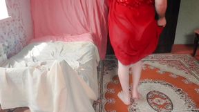 Playful Sissy Giving Naughty Seductive Energy with Moves