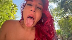 extreme blowjob from redhead babe alexa taylor