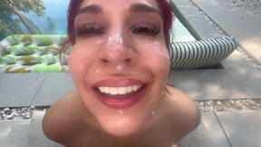 extreme blowjob from redhead babe alexa taylor