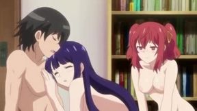 Love Decision 2 - Hot Hentai Academy Girls Have A Naughty Threesome And Get Impregnated