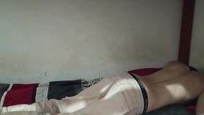 Hot Latino Trying Position For Orgasm