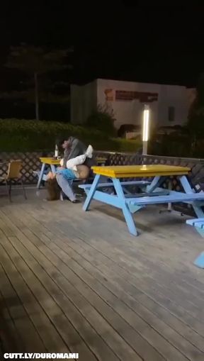 Hilarious public amateur with trashy funny boners