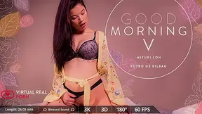 Miyuki Step son Potro de Bilbao in Good morning V - VirtualRealPorn