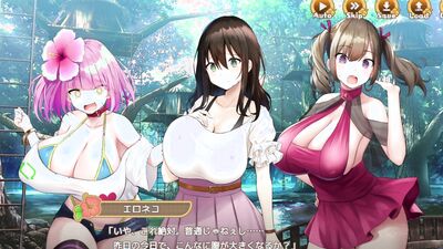 Check out this anime harem full of boobs and cumshots - Hentai Game Harem!