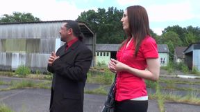 Sexy big ass chick banged outdoor in her wet pussy