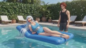Bondage Stories #16B: Our Poolside Fantasy Unfolds (Animated)