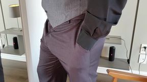 Yuri Gaucho Masturbating in Front of the Mirror