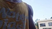 Risky Public Sex by the Sea: Couple Walks Naked, Blowjob, Pussy Eating & Fuck – Almost Caught!