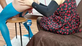 *** Draining of His Balls. Multiple Cumshots.