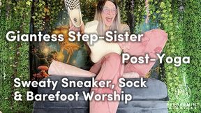 Giantess Step-Sis Makes You Sniff My Sweaty Yoga Sneakers, Socks & Worship My Stinky Feet