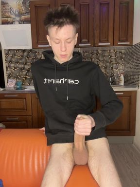 18yo Alone Strokes Monster Dick Imagining Classmate Begging