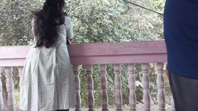 Desi Girl Came Back From College and Sat on the Swing and Banged Her Buff