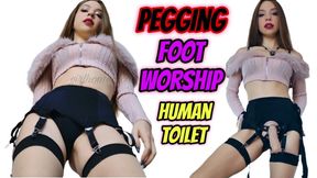 Facefucked, Pegged & Used as Toilet