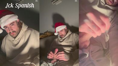 Santa is back and has your christimas present just between his legs