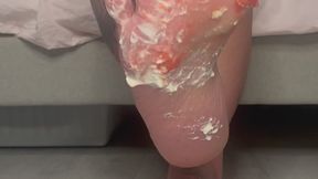 Mya Blue Dirty Talking Foot Cake Smash