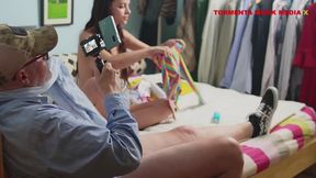 PETITE EMMANUELLE - KINKY TEEN OHANA PETITE JERKS DADDYS COCK - CUM FOR ME SIR 1 CAM