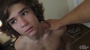 Cute twink begs and shouts as thick dominant cock takes anal virginity