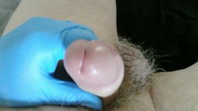 Latex Gloves and Lube Worked a Treat. Spunk, Wank, Toss, Jerk