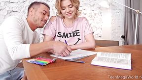 Teen couple decides to study each others bodies instead of studying homework