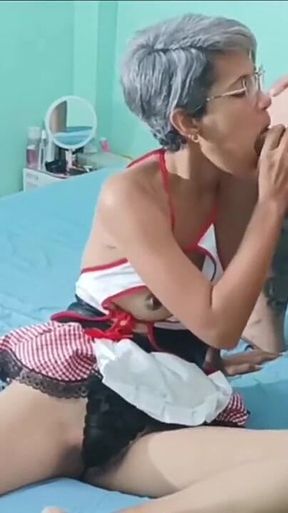 My Stepsister Leaves the Window Open, She Is Naked, She Gets Hard and I Fill Her with Milk