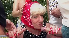 Real Public Granny Anal Fuck Orgy