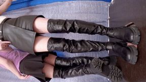 Horny college girls in high boots trample my floor-face (part 1 of 5), flo692x 2160p