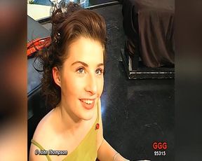 Brunette Slut Sucks Cocks and Gets Face Covered in Cum