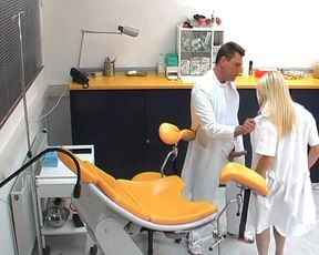 Anal games at the gyn office