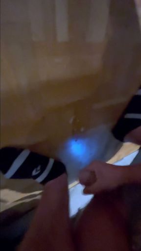 Cock twitching in underwear + Moaning while cumming on the floor after gooning session   Clip 1