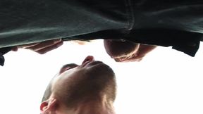 Construction worker punishes his cowerkers lazy ass