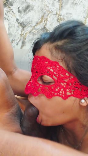 POV Sensual Indian Couple Blowjob,things Got Intense and Cum in Mouth