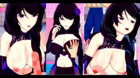 Elsa From Re-Zero Rubs Her Massive Tits While Giving A Blowjob & Handjob