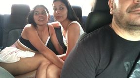 beautiful couple having INTIMACY in public