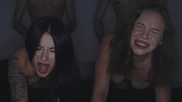 HARD FUCKED BLONDE AND BRUNETTE - VERY LOUD MOANINGS OF STUDENTS