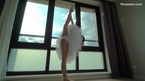Russian Big Tits Gymnast Alica Bruno Spreads Legs Really Well