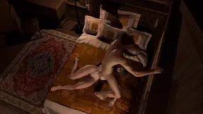 Perfect Asian beauty deepthroats and sucks bald guy's cock