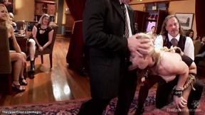 Blonds rough banged at bdsm party