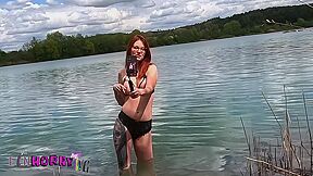 Fucked And Cum In Mouth At The Lake - Mona From The Einhorny-wg