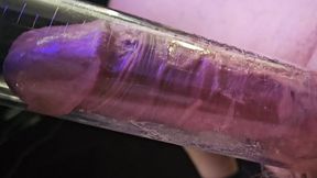 Mr Thick Dick 01: Milking Machine on an 8 inch thick uncut cock