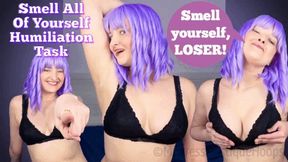 Smell All Of Yourself Humiliation Task - Female Domination, Femdom, Humiliatrix with Mistress Mystique Hoops - WMV