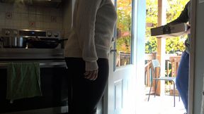 Nymphomaniac Wife Lets Delivery Boy Cum Inside Her Ass While Husband Is at Work