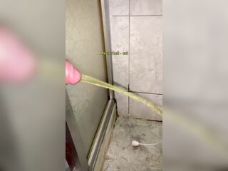 voided urine hard in my sister's washroom.