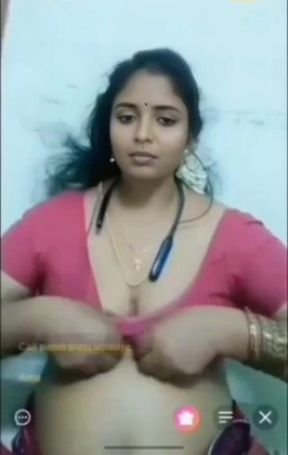 Gouthami reddy manthena sexy looking in pink saree removing blouse showing milk boobs