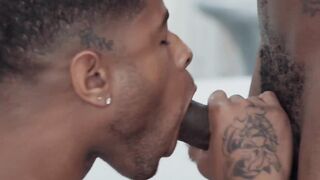 Black Guys Passionate Kissing & Anal Sex - Hot Interracial Couple