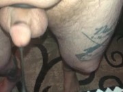 Little lace dick being stretched